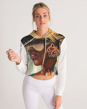 Load image into Gallery viewer, BLK WOMAN Women&#39;s Cropped Hoodie
