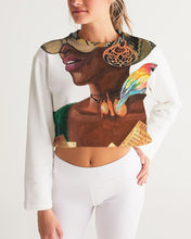 Load image into Gallery viewer, BLK WOMAN 2 Women&#39;s Cropped Sweatshirt
