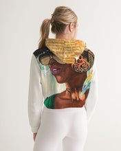 Load image into Gallery viewer, BLK WOMAN Women&#39;s Cropped Hoodie
