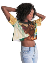 Load image into Gallery viewer, BLK WOMAN Women&#39;s Lounge Cropped Tee
