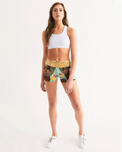 Load image into Gallery viewer, BLK WOMAN Women&#39;s Mid-Rise Yoga Shorts
