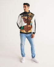 Load image into Gallery viewer, BLK WOMAN 2 Men&#39;s Stripe-Sleeve Track Jacket
