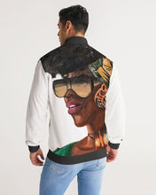 Load image into Gallery viewer, BLK WOMAN 2 Men&#39;s Stripe-Sleeve Track Jacket
