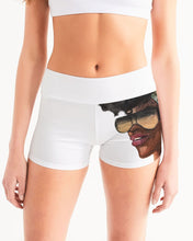 Load image into Gallery viewer, BLK WOMAN 2 Women&#39;s Mid-Rise Yoga Shorts
