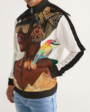 Load image into Gallery viewer, BLK WOMAN 2 Men&#39;s Stripe-Sleeve Track Jacket
