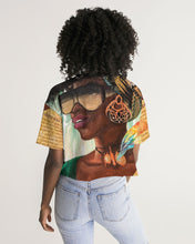 Load image into Gallery viewer, BLK WOMAN Women&#39;s Lounge Cropped Tee
