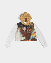 Load image into Gallery viewer, BLK WOMAN Women&#39;s Cropped Hoodie
